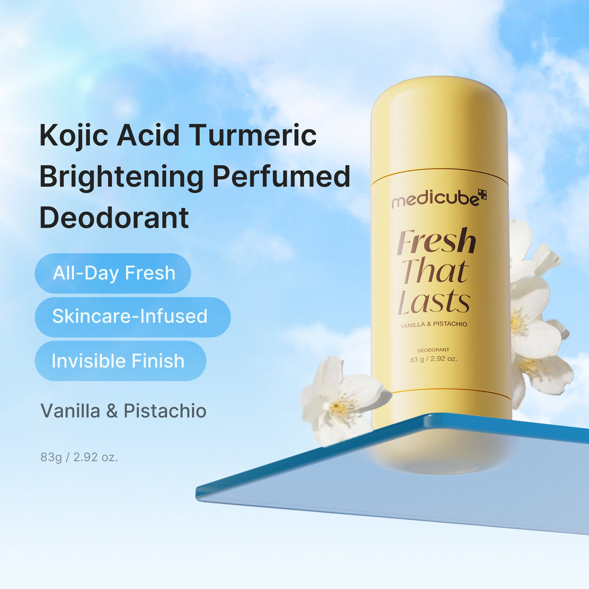 Kojic Acid Brightening Deodorant (Vanilla & Pistachio) F1