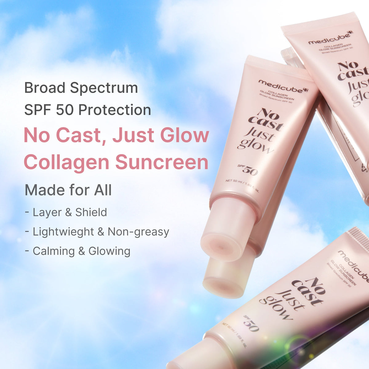 No Cast Just Glow Collagen Sunscreen G5