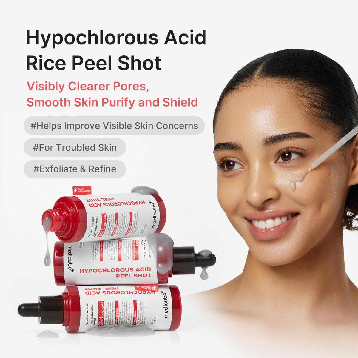 Hypochlorous Acid Rice Peel Shot V4