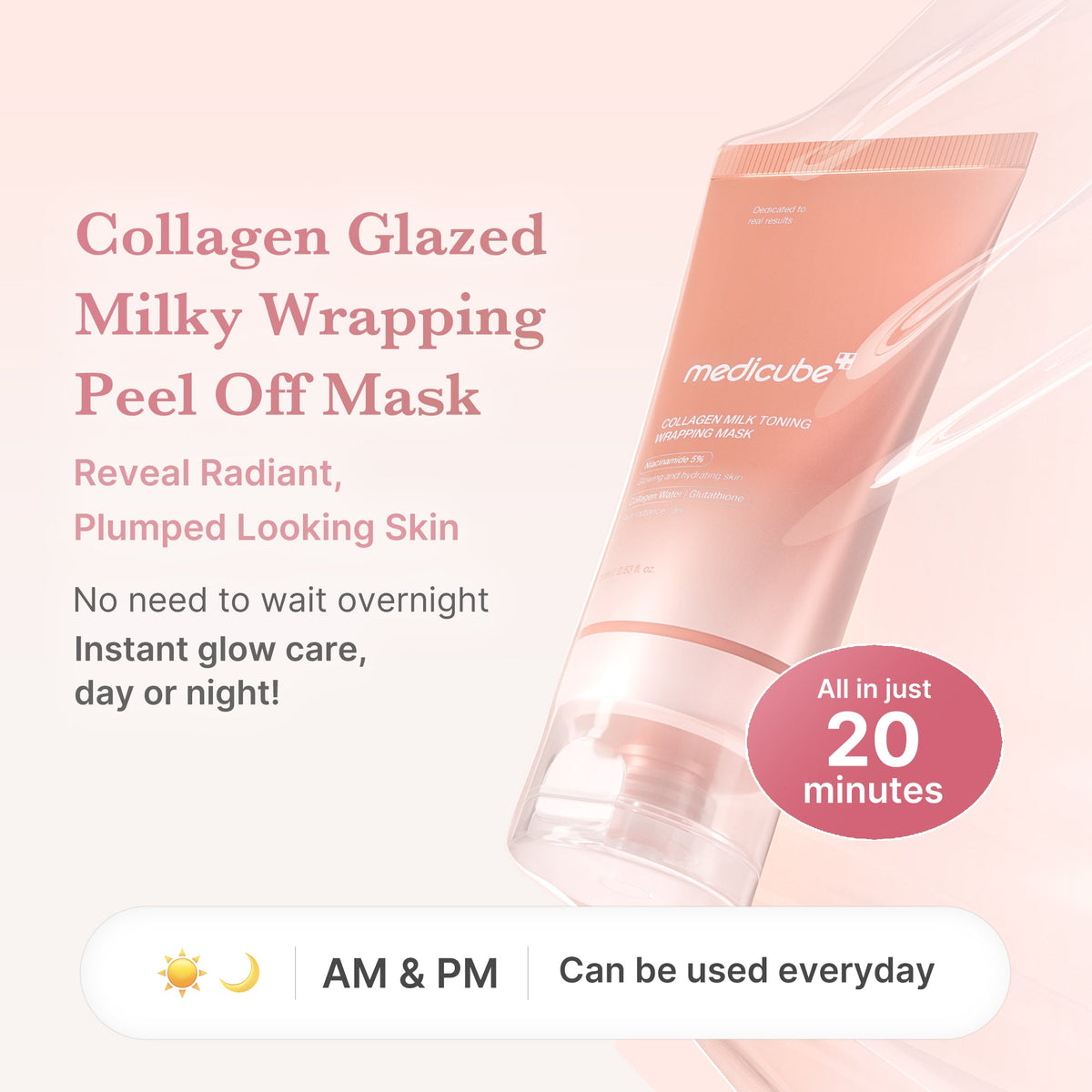 Collagen Milky Glow Daytime Wrapping Mask P1