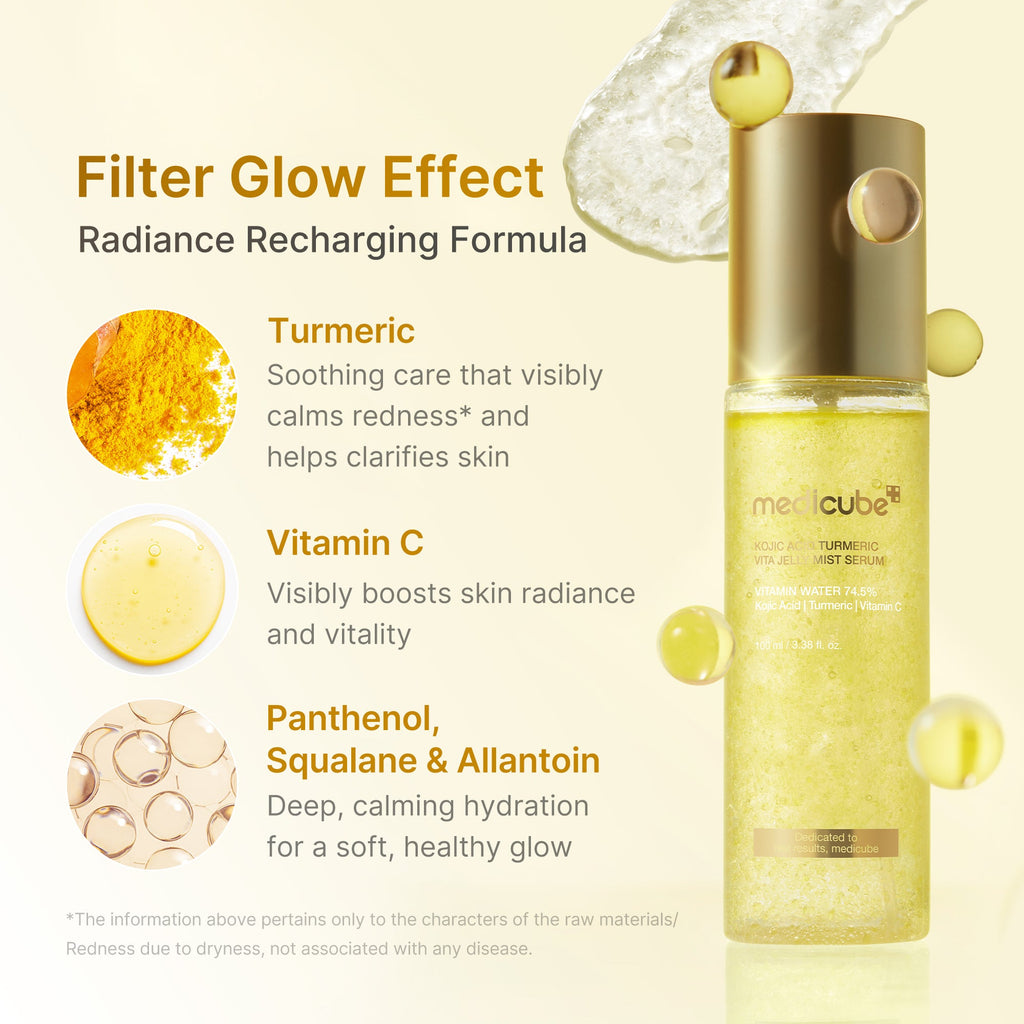 Kojic Acid Turmeric Vitamin Gold Jelly Mist Serum P7