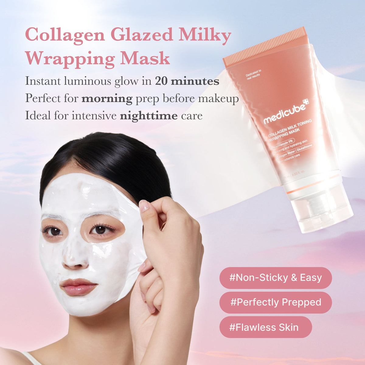 Collagen Milky Glow Daytime Wrapping Mask P1