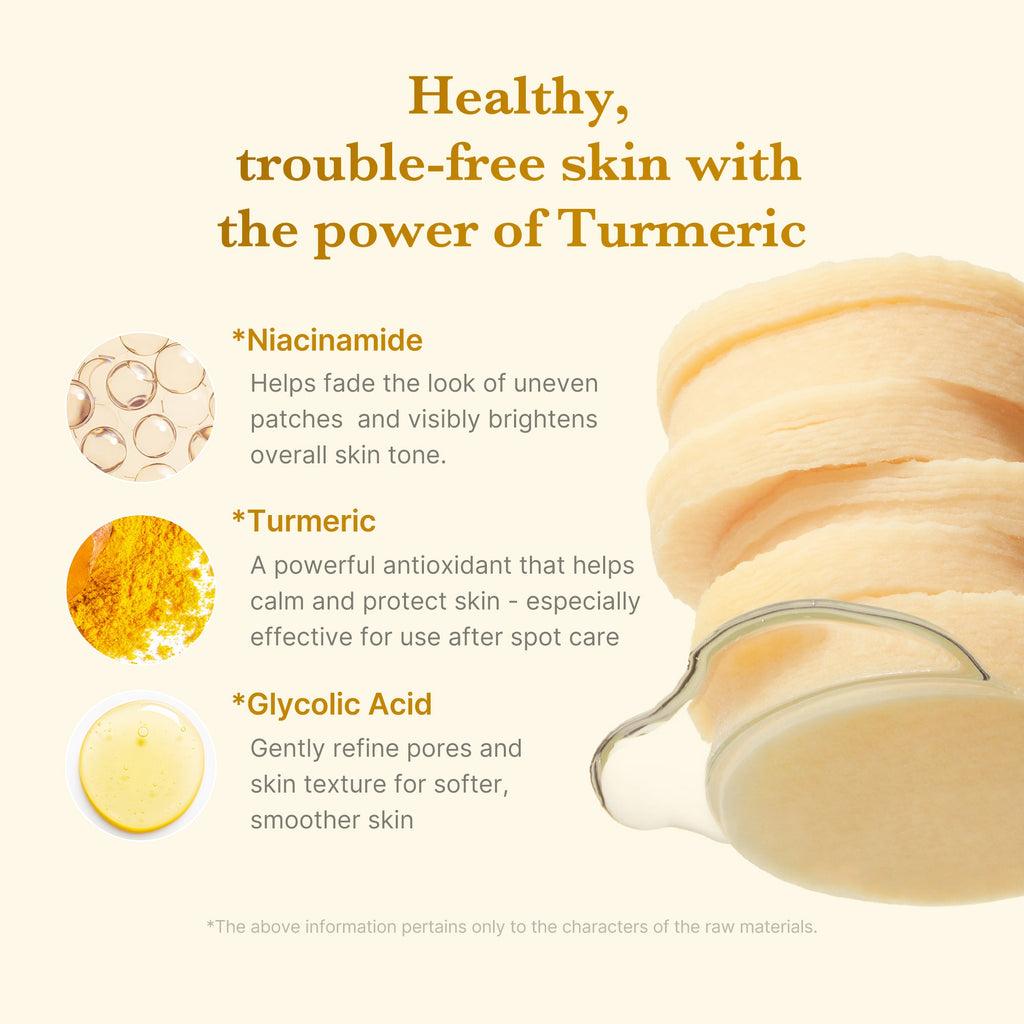 Kojic Acid Tumeric Toner Pad T2