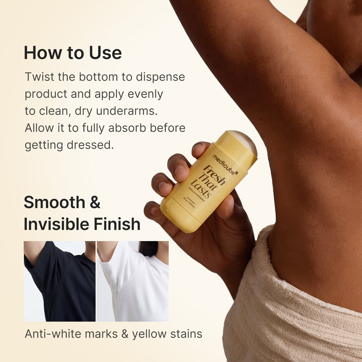Kojic Acid Brightening Deodorant (Vanilla & Pistachio) F1