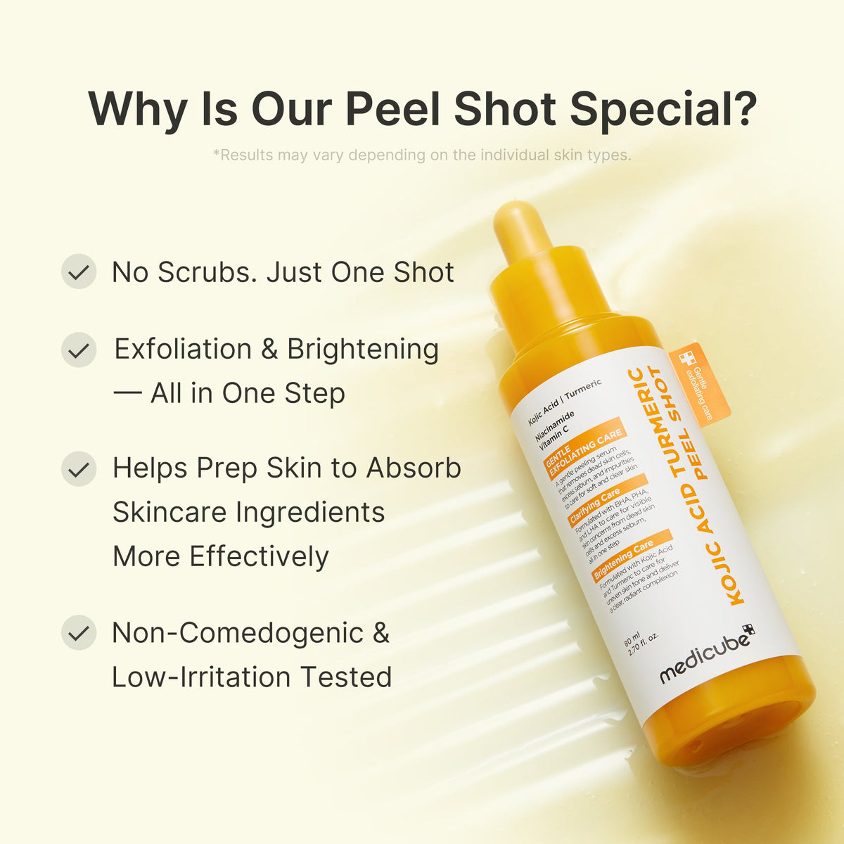 Kojic Acid Turmeric Peel Shot T6