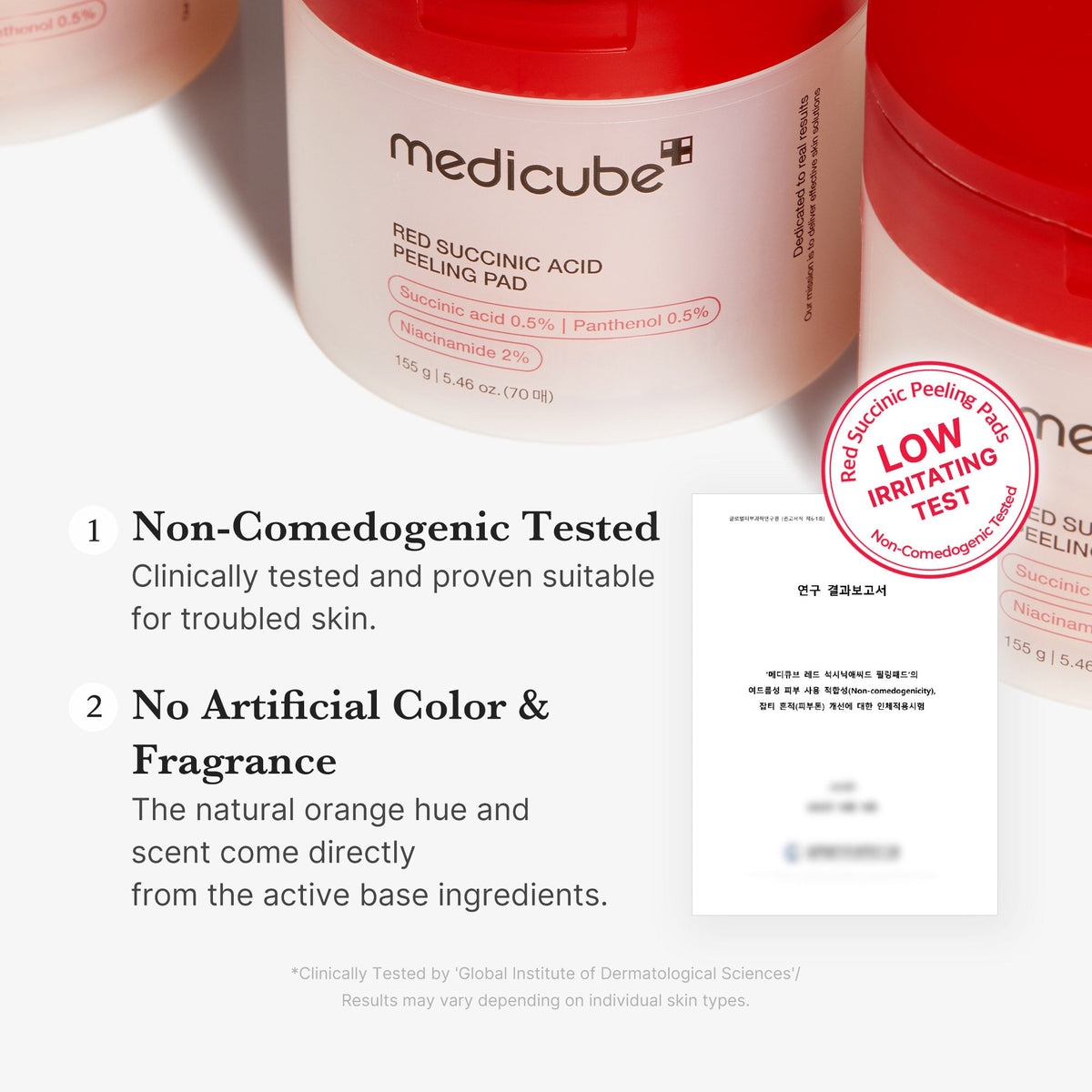 Red Succinic Acid Panthenol Pads M8