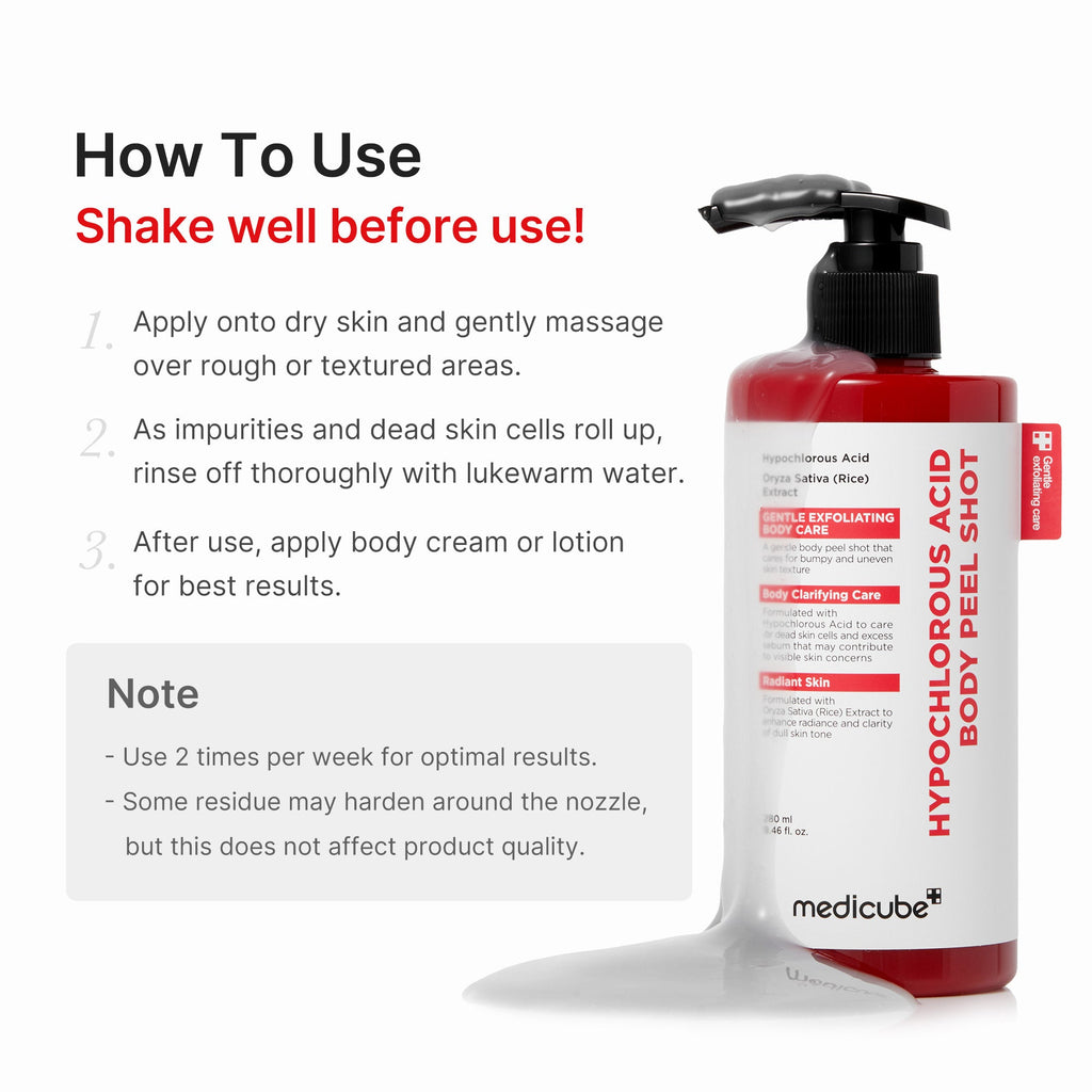 Hypochlorous Acid Rice Body Peel Shot Y2