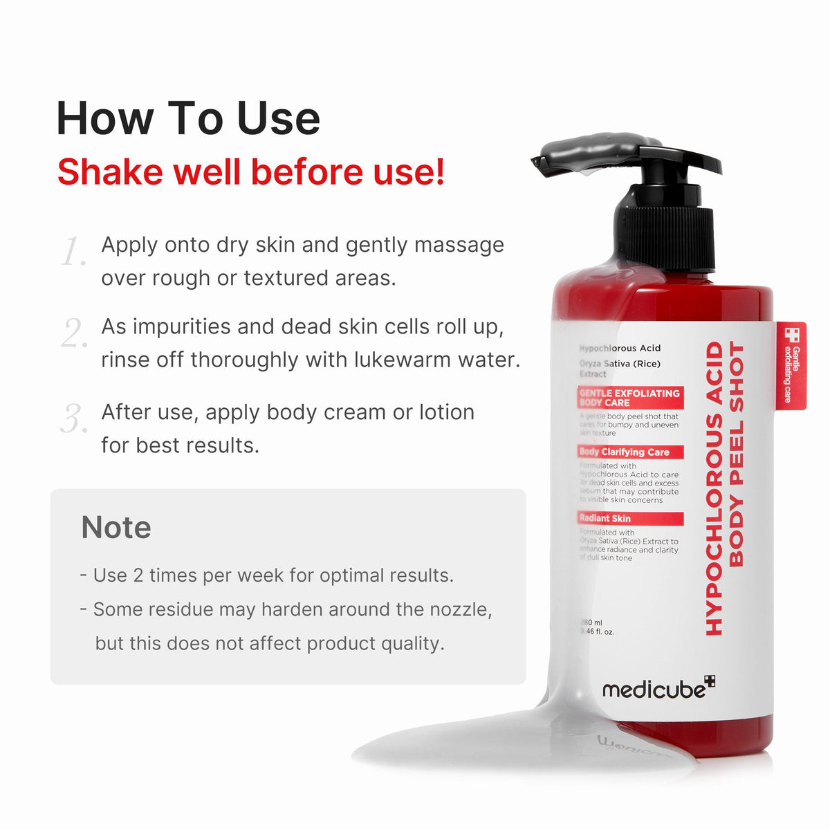 Hypochlorous Acid Rice Body Peel Shot I2