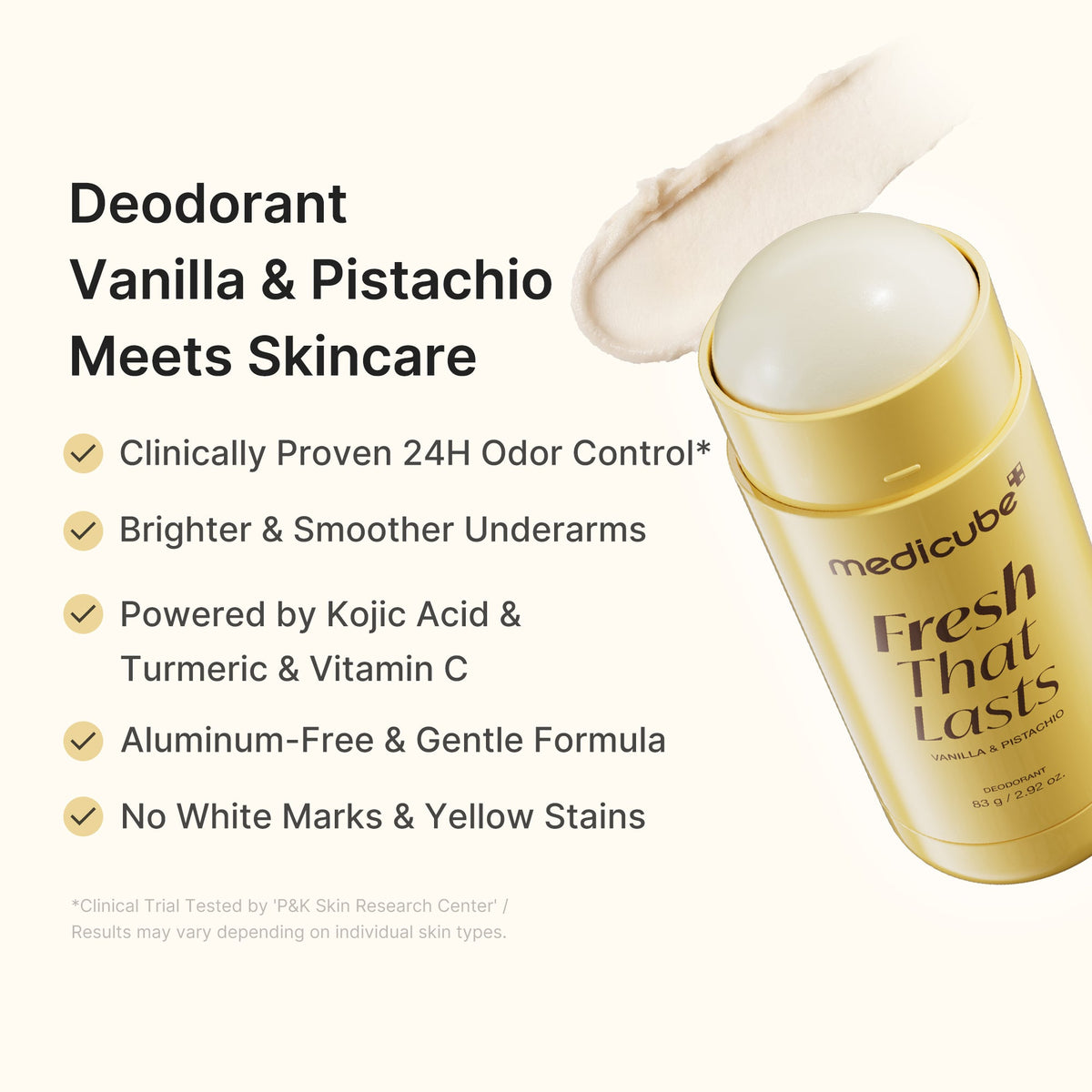 Kojic Acid Brightening Deodorant (Vanilla & Pistachio) F1
