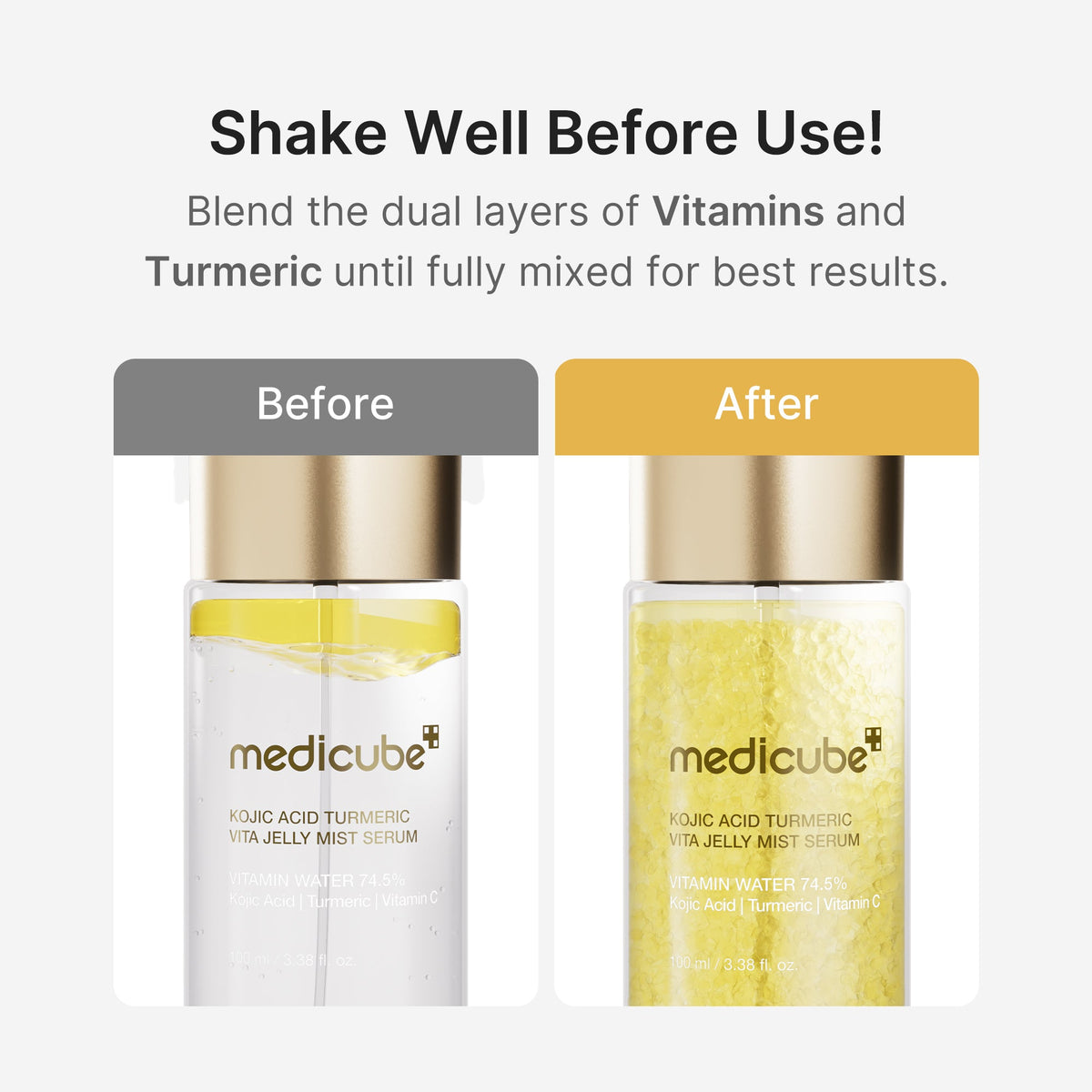 Kojic Acid Turmeric Vitamin Gold Jelly Mist Serum P7