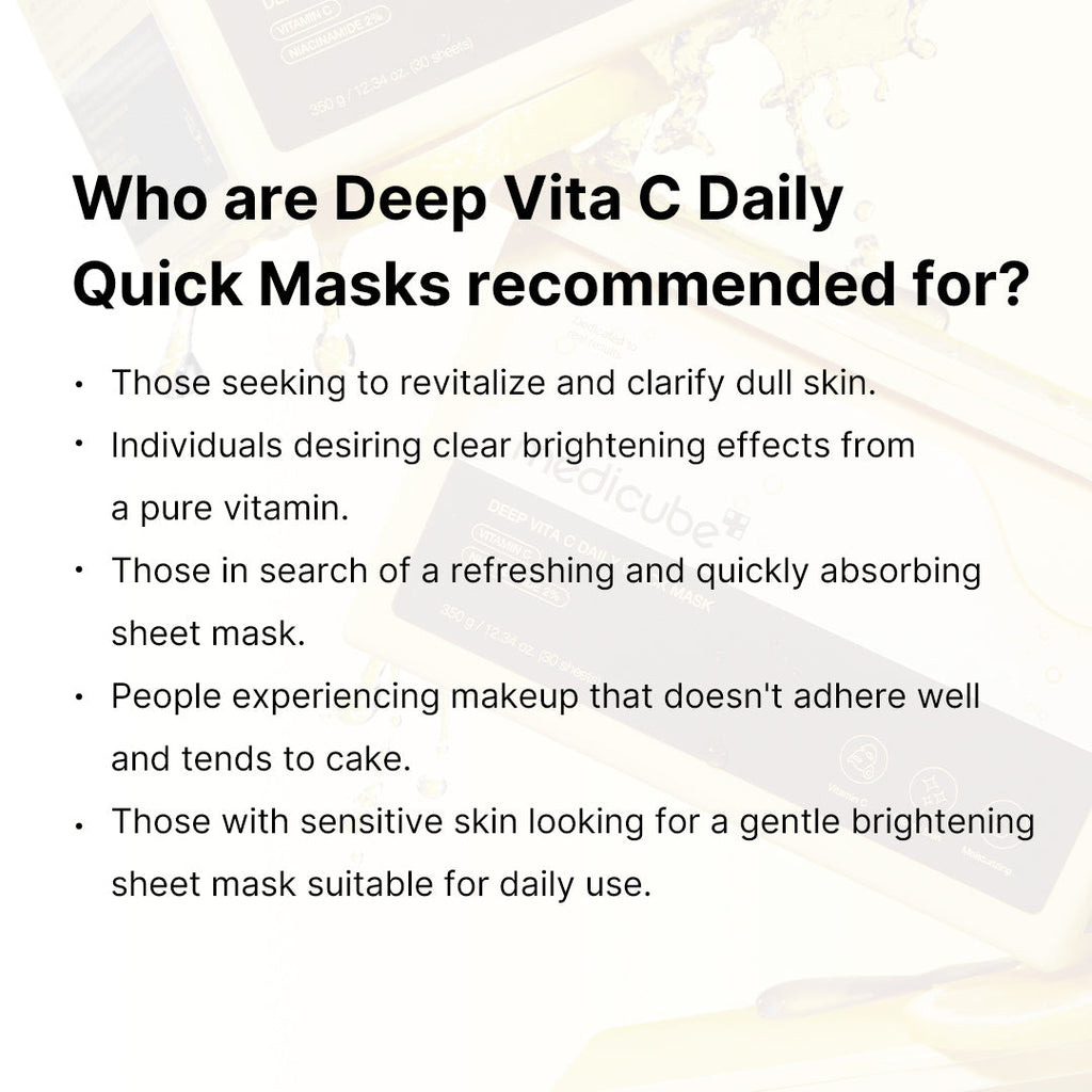 Deep Vita C Daily Quick Masks F2