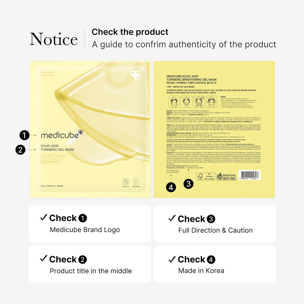 Kojic Acid Turmeric Gold Jelly Gel Mask L8