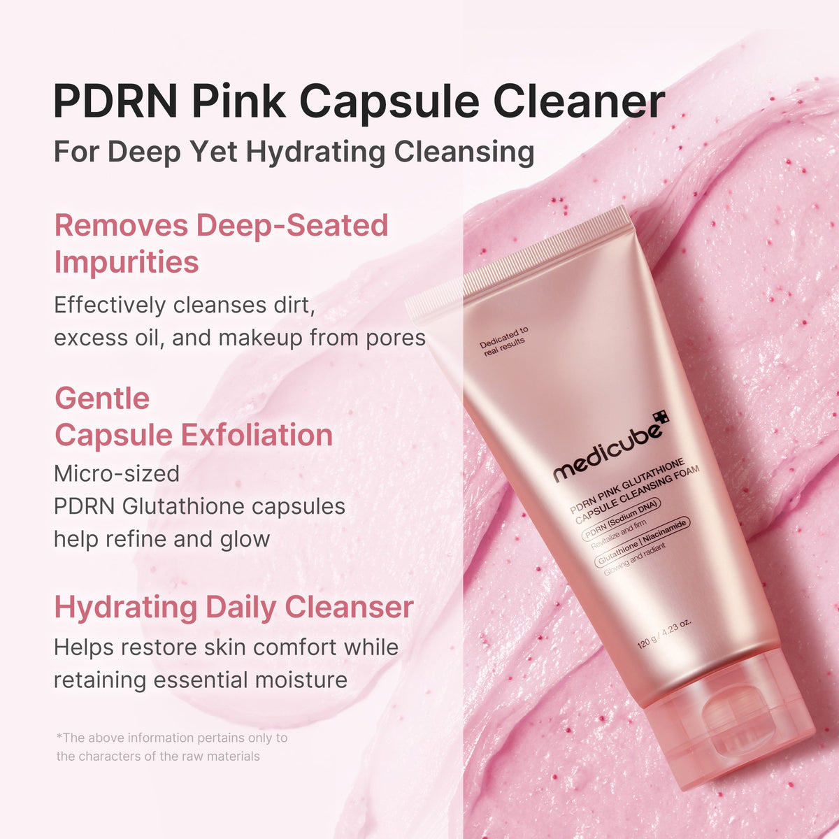 PDRN Pink Glutathione Capsule Foam Cleanser F0