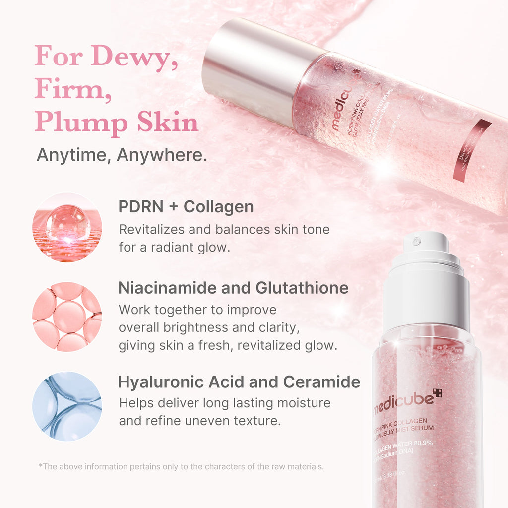 PDRN Pink Collagen Glow Jelly Mist Serum M8