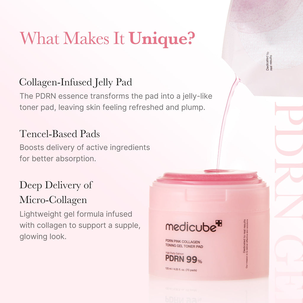 PDRN Pink Collagen Gel Toner Pad U9