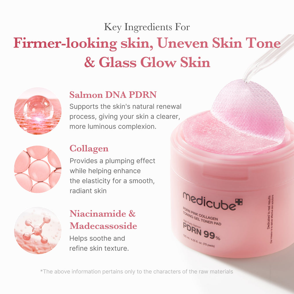 PDRN Pink Collagen Gel Toner Pad U9