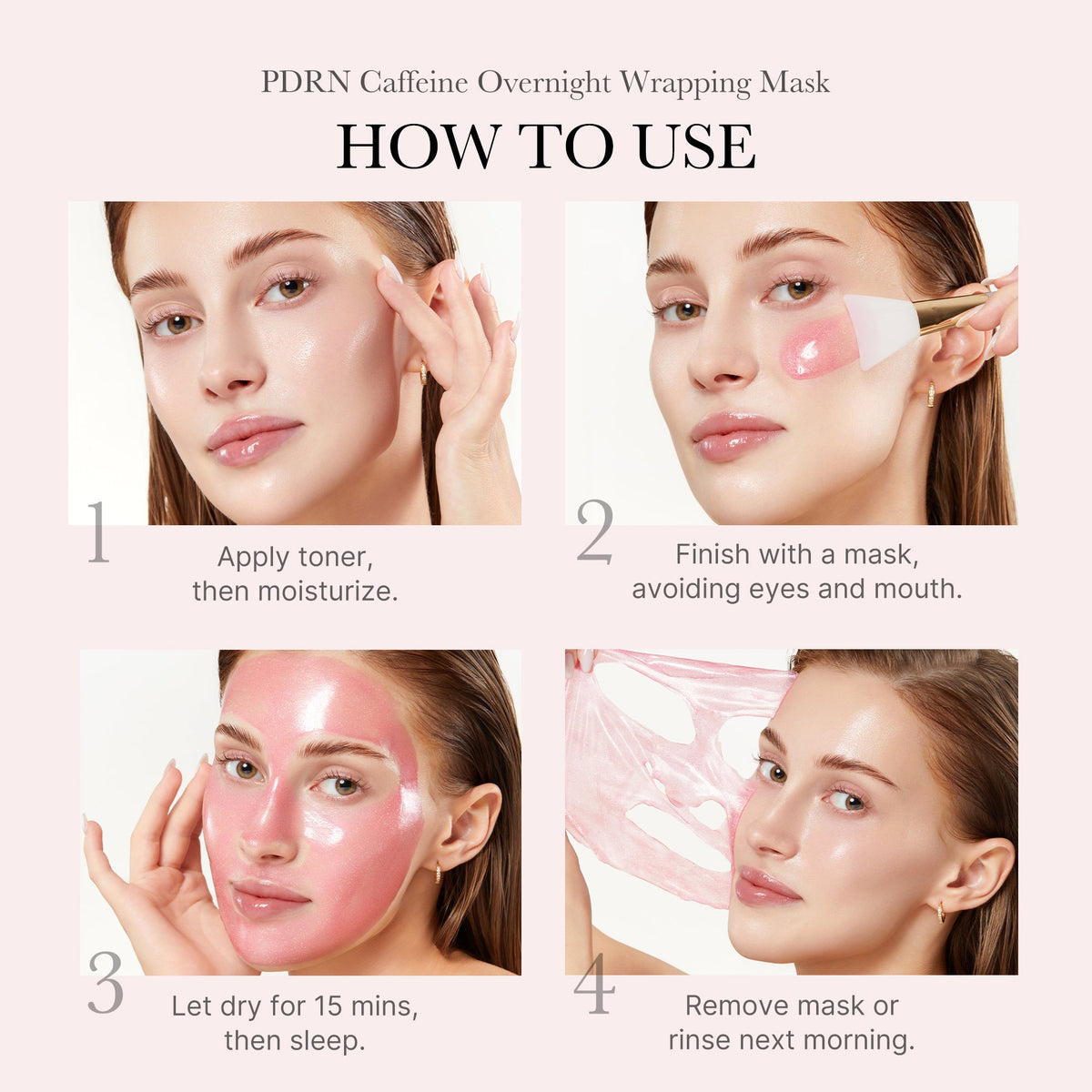 PDRN Pink Caffeine Overnight Wrapping Mask K6