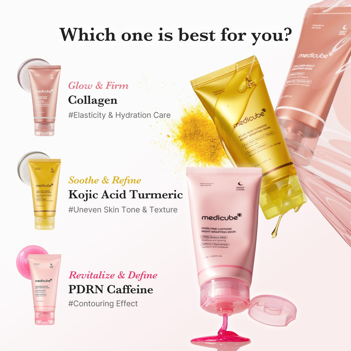 PDRN Pink Caffeine Overnight Wrapping Mask K6