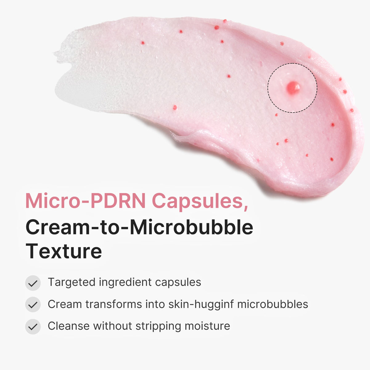 PDRN Pink Glutathione Capsule Foam Cleanser F0