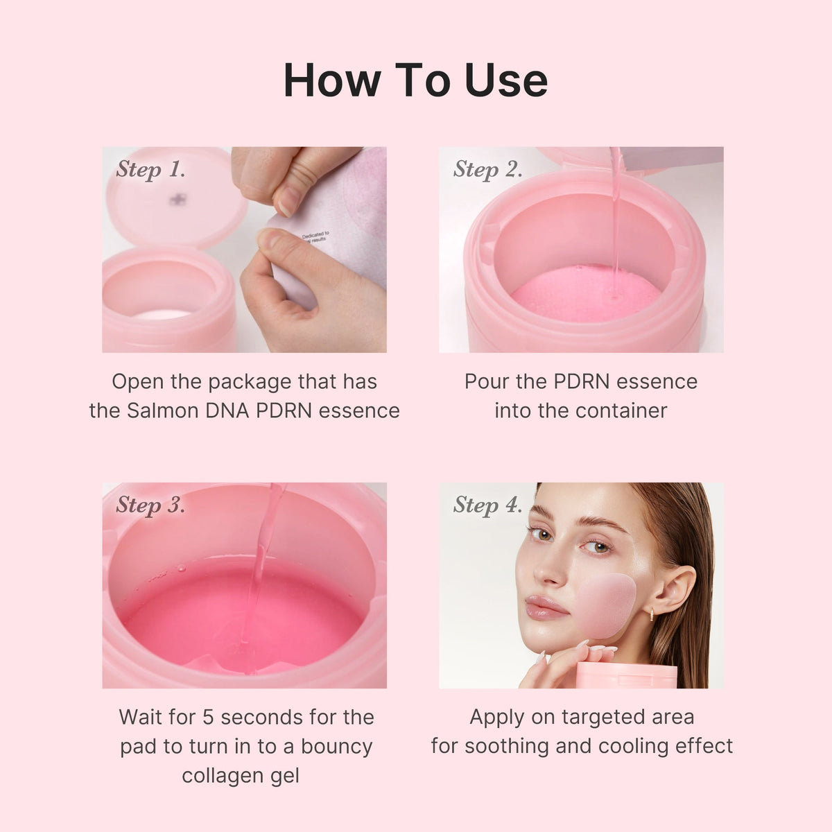 PDRN Pink Collagen Gel Toner Pad U9