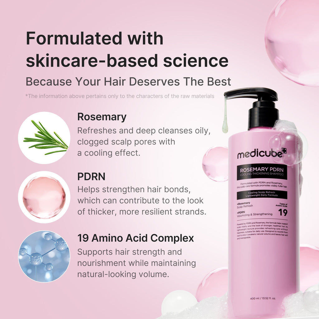 Rosemary PDRN Cooling Thickening Shampoo S7
